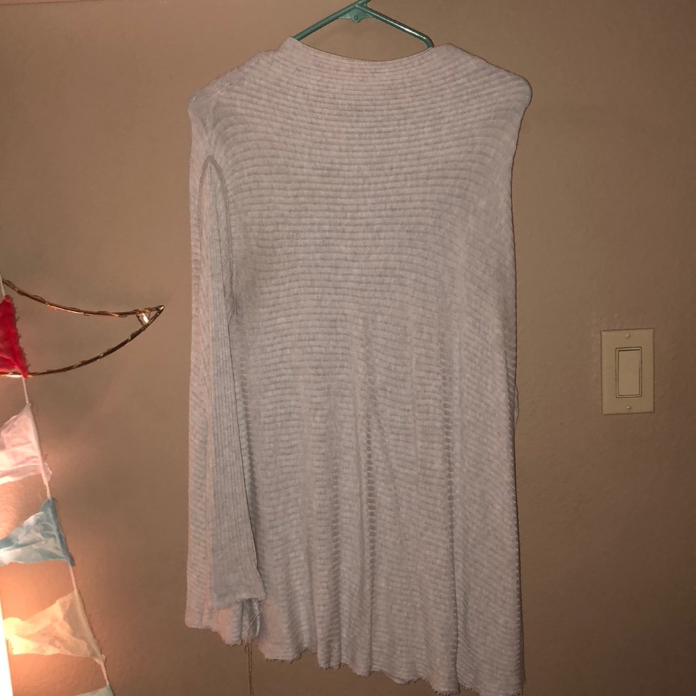 Oversized ribbed tunic size small
